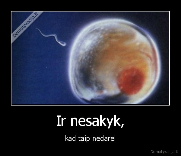 Ir nesakyk, - kad taip nedarei. 