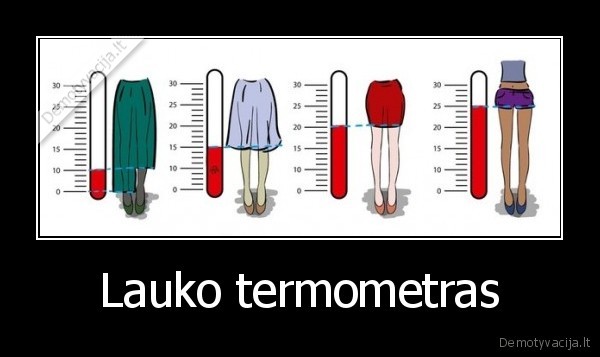 Lauko termometras. 
