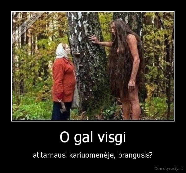 O gal visgi - atitarnausi kariuomenėje, brangusis?. 