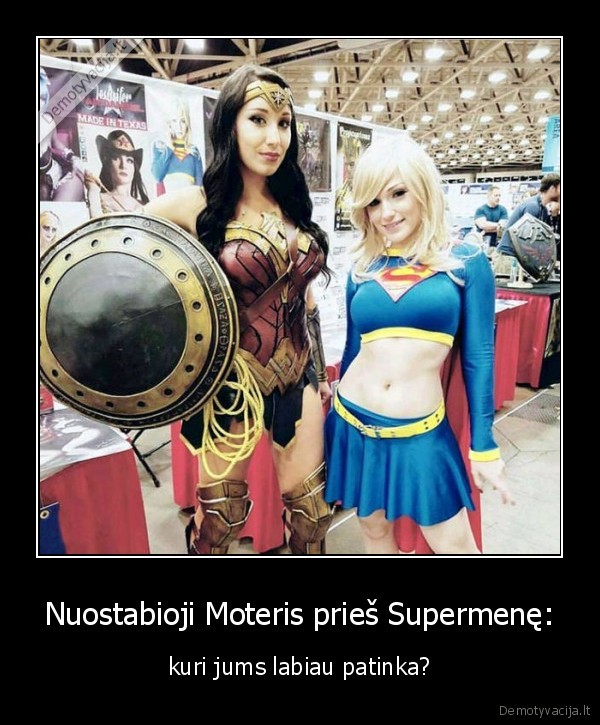 Nuostabioji Moteris prieš Supermenę: - kuri jums labiau patinka?. 