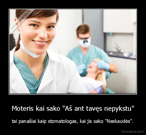 Moteris kai sako 