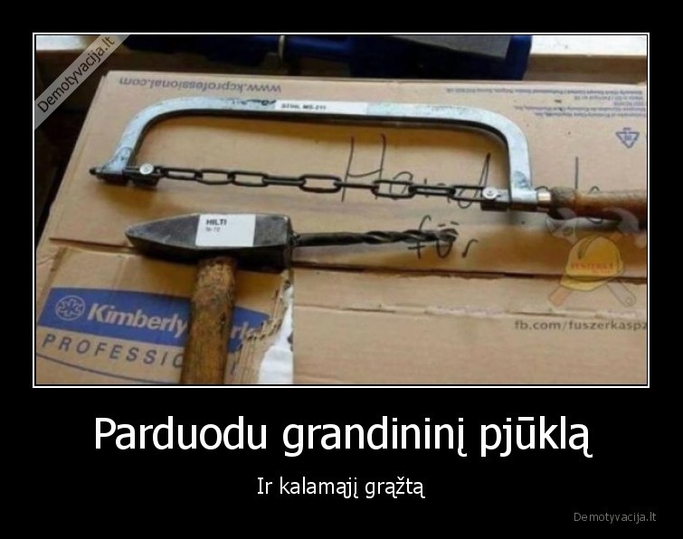 Parduodu grandininį pjūklą - Ir kalamąjį grąžtą. 