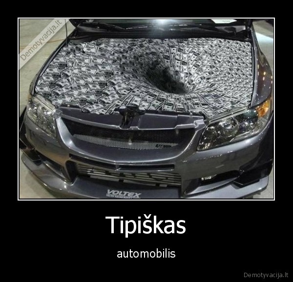 Tipiškas - automobilis. 